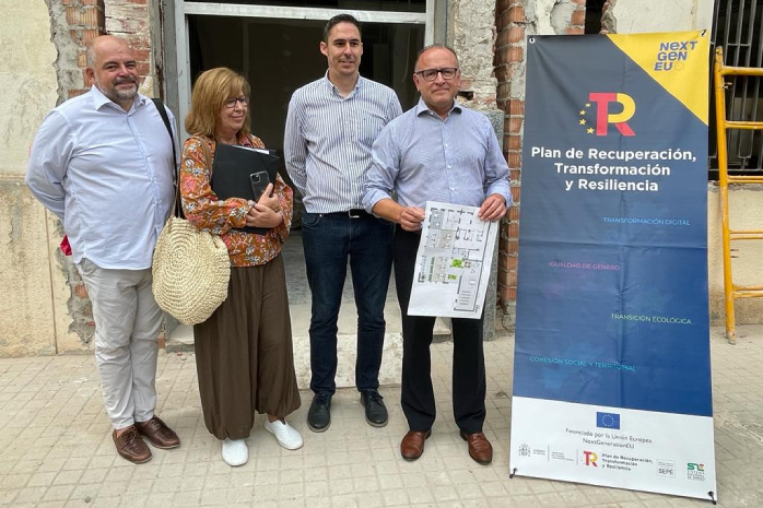 Gerardo Gutiérrez y su equipo visitan proyectos financiados con cargo al Plan de Recuperación en Ceuta