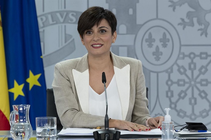 La ministra de Política Territorial y portavoz del Gobierno, Isabel Rodríguez, durante la rueda de prensa posterior al Consejo de Ministros