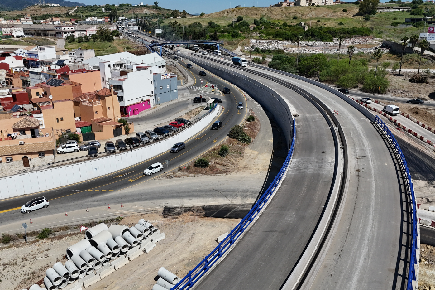 obras del Acceso Sur al Puerto Bahía de Algeciras