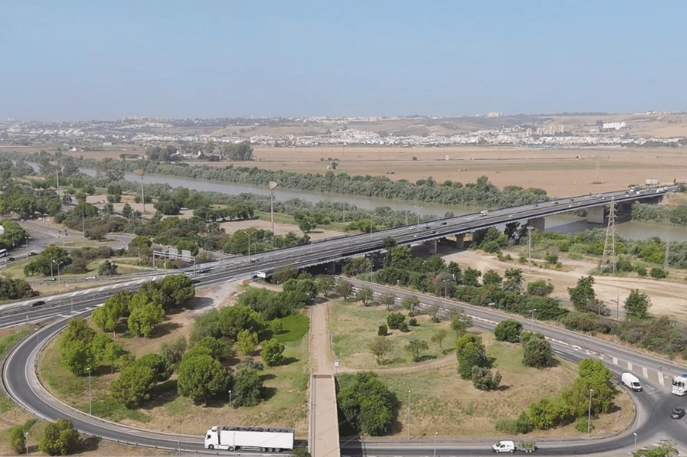 Imagen aérea del puente