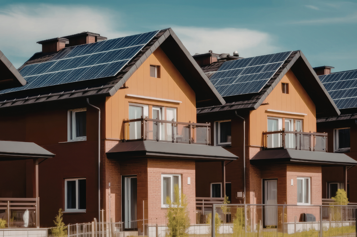 casas con paneles solares
