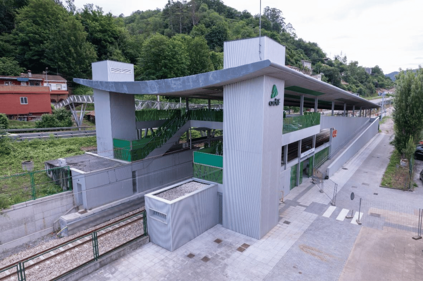 Nueva estación de cercanías en Asturias.