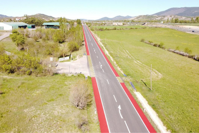 carril bici entre los municipios de Sabiñánigo y Jaca