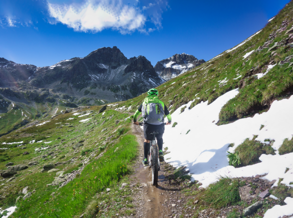 Excursión en bici de montaña