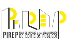 logo, programa, pirep, rehabilitación, edificios, públicos