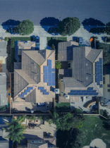 imagen de recurso de casas con placas solares en los tejados