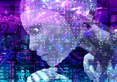 una recreación en 3d de un robot