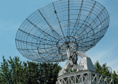 Una antena parabólica