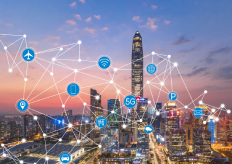 representación 3D de una ciudad