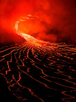una colada de lava