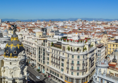 Una vista aérea del centro de Madrid