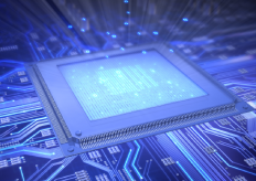 imagen 3D de un chip