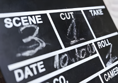 una claqueta de cine