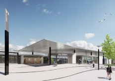 modelo 3D de la nueva estación Reus-Bellissens