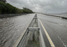 una carretera inundada