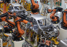 una planta de ensamblaje de vehículos