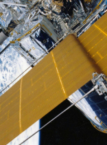 un satélite en el espacio