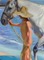 Detalle de un cuadro de Sorolla