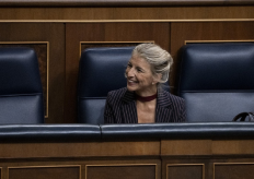 La vicepresidenta y Ministra de Trabajo, Yolanda Díaz, en el congreso