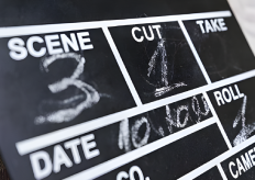 una claqueta de cine