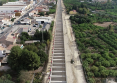 tramo de la vía férrea