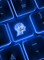 un teclado de ordenador retroiluminado