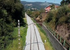 Tramo de vía  férrea