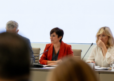 La ministra de Vivienda y Agenda Urbana, Isabel Rodríguez, en la Conferencia Sectorial de Vivienda y Agenda Urbana