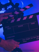 una claqueta de cine