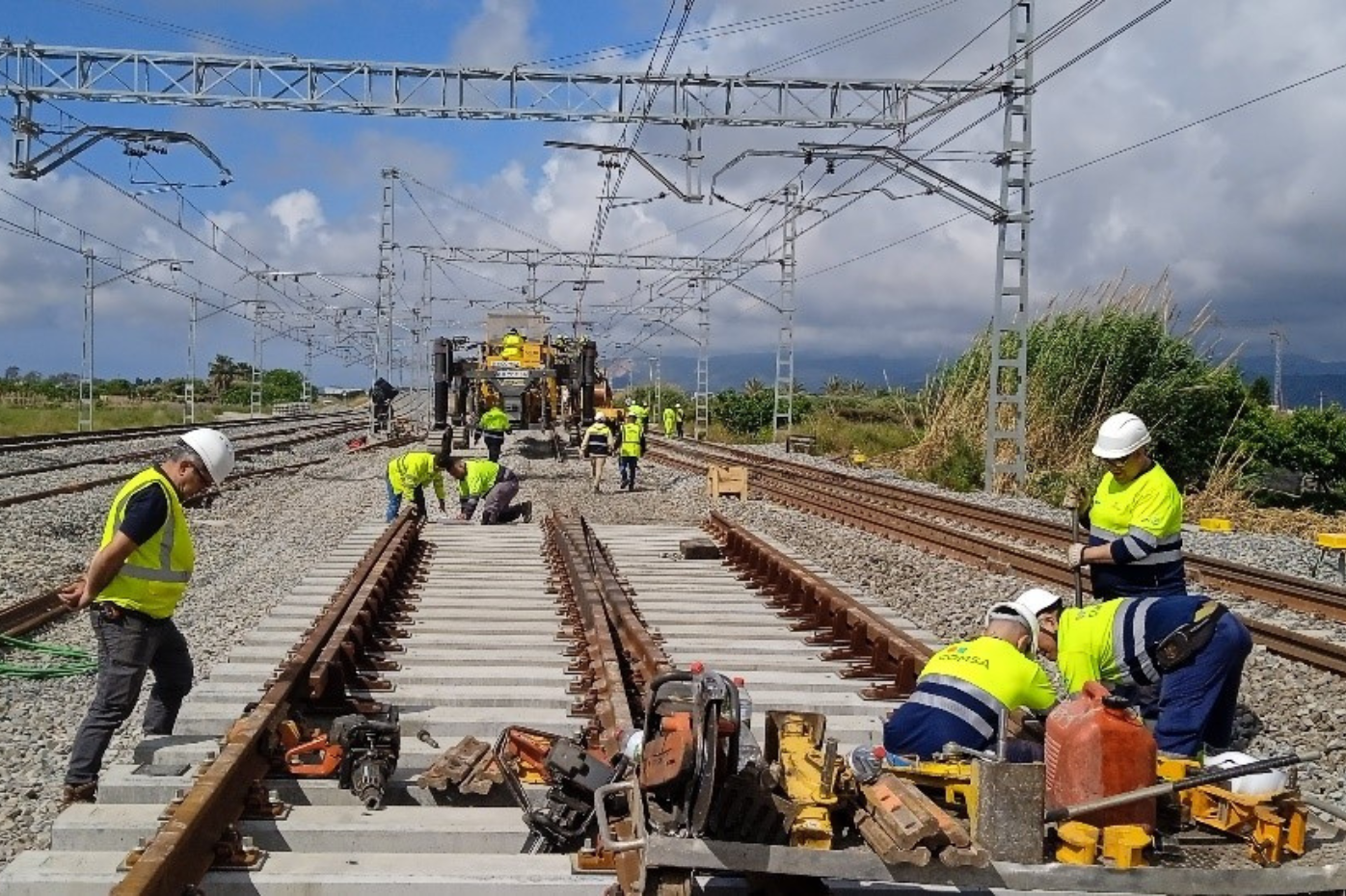 Imagen Transportes ha ejecutado ya el 80% del nuevo acceso ferroviario a la T1 del Aeropuerto Josep Tarradellas Barcelona-El Prat