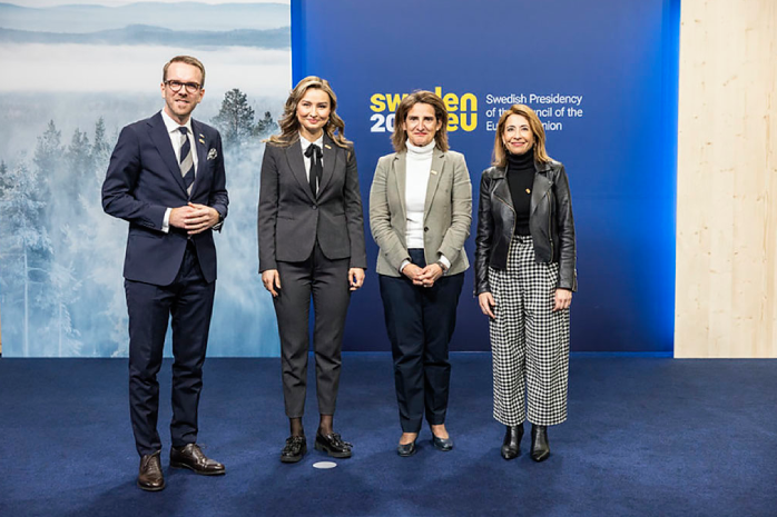 vicepresidenta, Teresa, Ribera, ministra, Raquel, Sánchez, Estocolmo, homológos, suecos