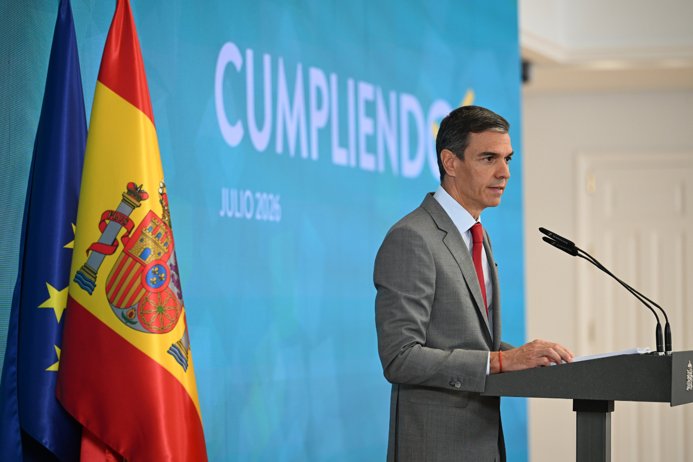 El presidente del Gobierno, Pedro Sánchez