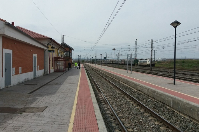 Estación de Grisén en Zaragoza