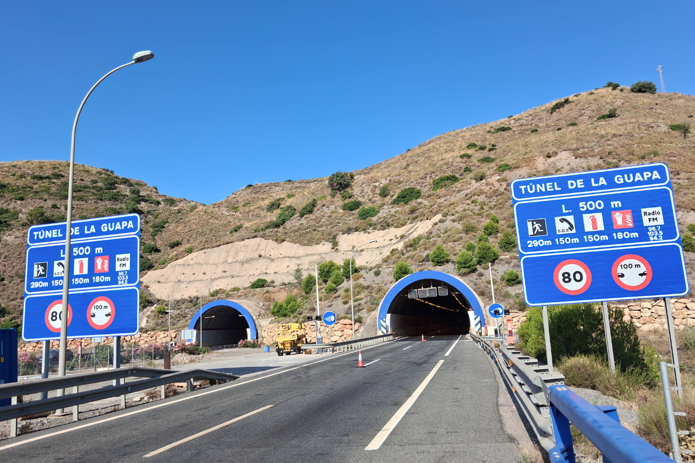 vista de uno de los túneles rehabilitados