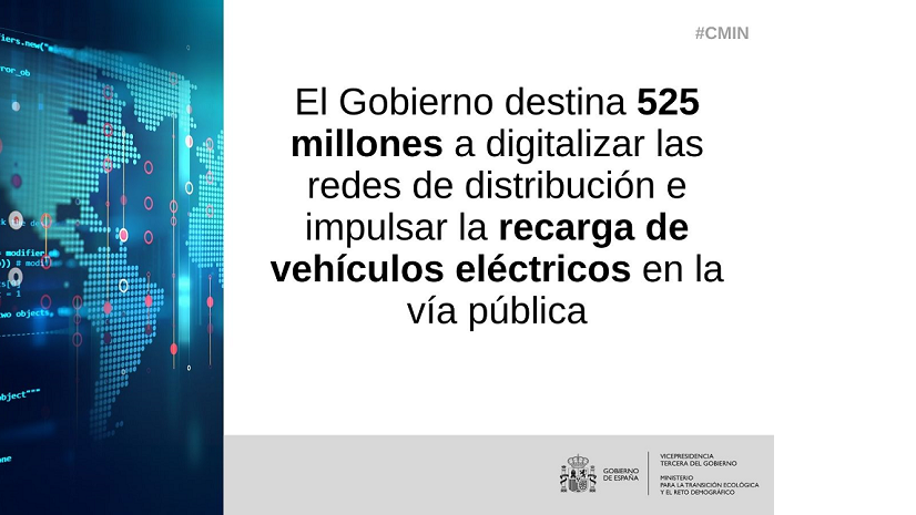 Diapositiva de presentación del plan impulsar los puntos de recarga de vehículos eléctricos