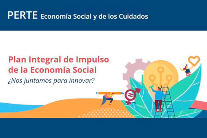 Cartela del Plan Integral de Impulso de la Economía Social. PERTE de la Economía Social y de los Cuidados