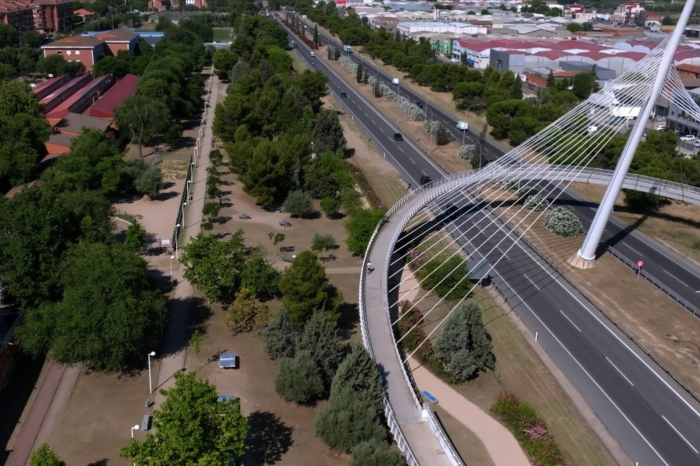 vista aérea de la actuación 