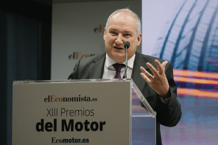 El Ministro de Industria y Turismo, Jordi Hereu, durante el acto de entrega de los XIII Premios del Motor de El Economista.