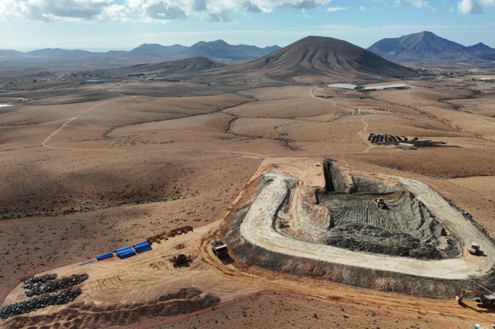 zona de las obras en Fuerteventura