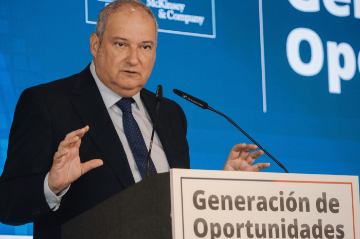 El ministro de Industria y Turismo, Jordi Hereu, durante su participación en el Foro de Europa Press.