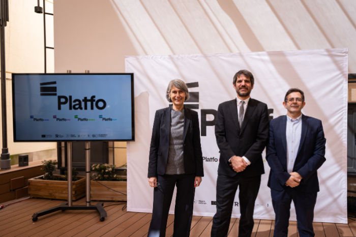 El ministro en el eventoEl ministro de Cultura, Ernest Urtasun, ha presentado la versi&oacute;n beta de la nueva Plataforma F&iacute;lmica Online Espa&ntilde;ola (PLATFO)