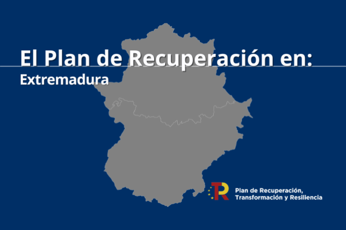 Mapa de Extremadura.