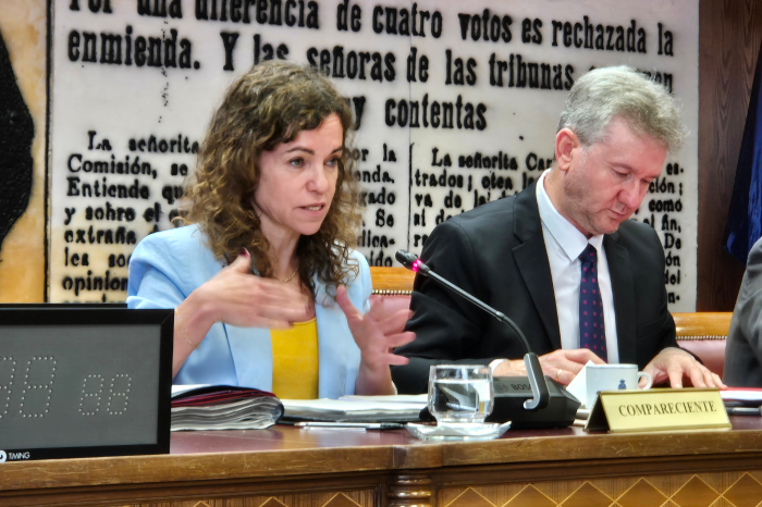 La secretaria de Estado de Turismo, Rosario Sánchez, en el Senado