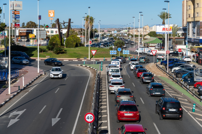 Estado actual de la glorieta de Punta Prima, en la N-332