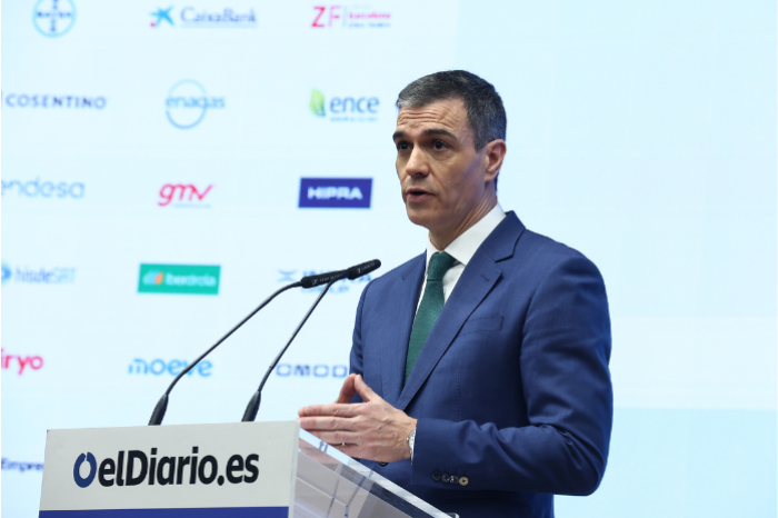 El presidente del Gobierno, Pedro Sánchez, ha destacado este viernes, durante su intervención en el foro ‘Fondos Europeos: Hacia la autonomía estratégica’, organizada por elDiario.es