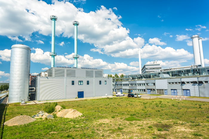 una planta de cogeneración 