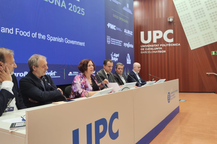 La secretaria de Estado de Agricultura y Alimentación, Begoña García en a inauguración de la European Conference on Precision Agriculture (ECPA 2025) en Barcelona
